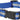 Adj Reflective Stripe Collar 3/4x14-22, Blue